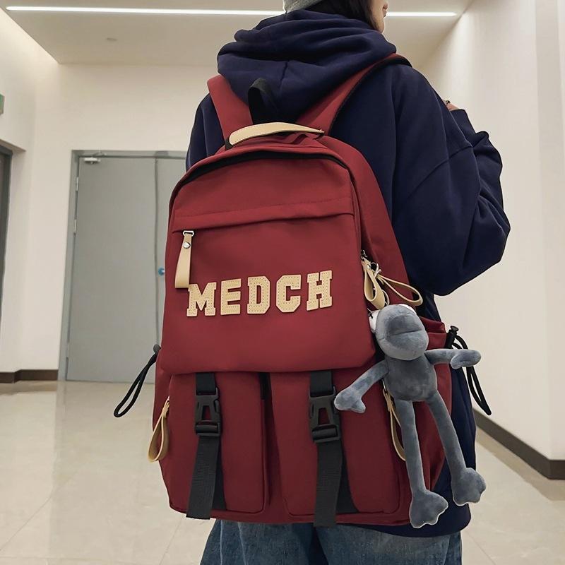 Ghiozdan pentru elevi ghiozdan de mare capacitate pentru liceu rucsac cu scrisori dama