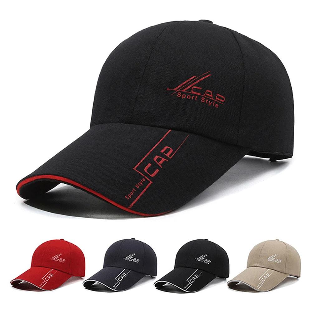 Summer Long Brim Hats Men Baseball Caps Spring Casual Outdoor Hiking Fishing Hats Sunscreens Shade Caps Ajustable Baseball Hat