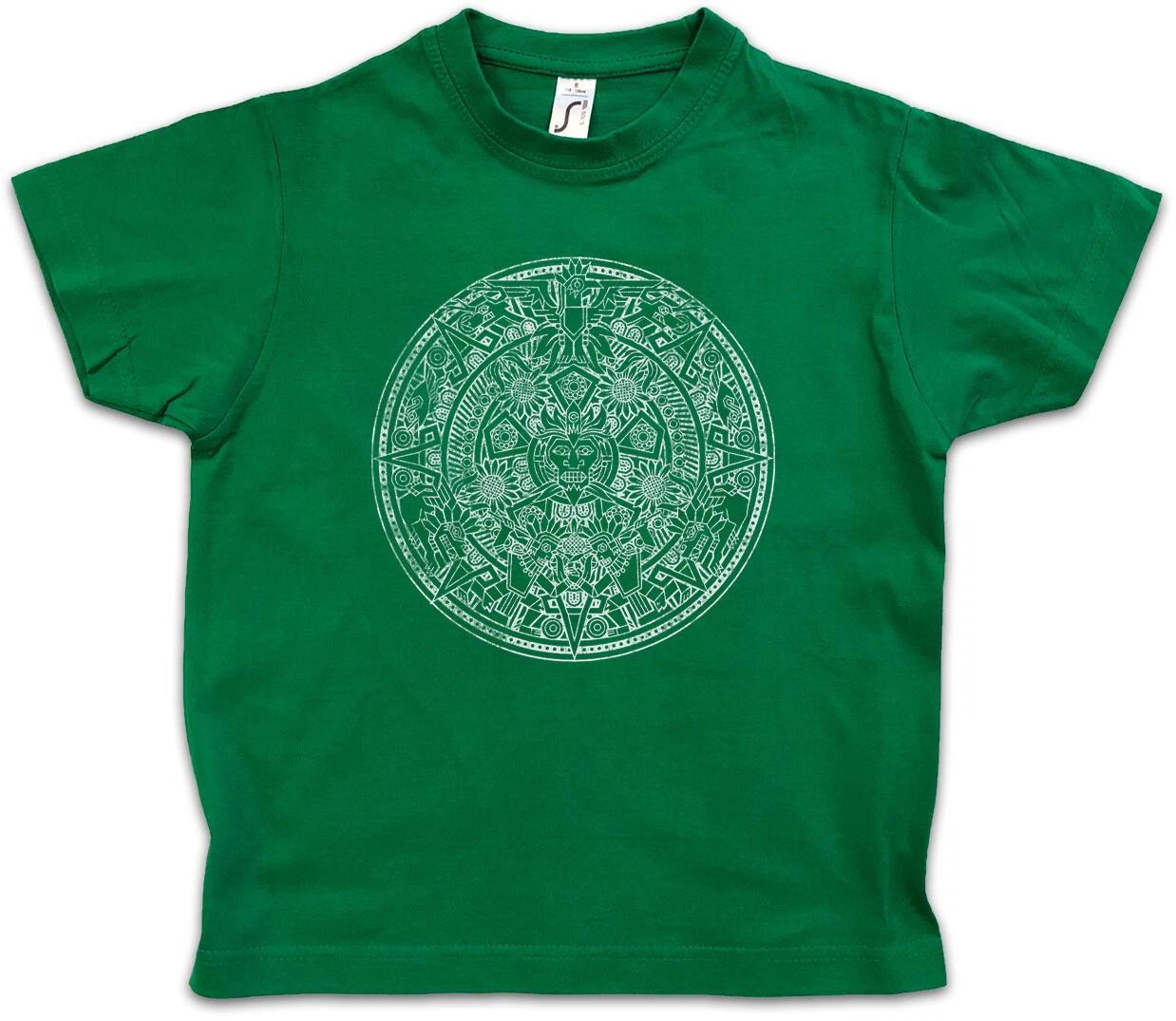 AZTEC MANDALA Kids Boys kids boys T-Shirt Indians American Mayans Maya Calendar Mexico 150