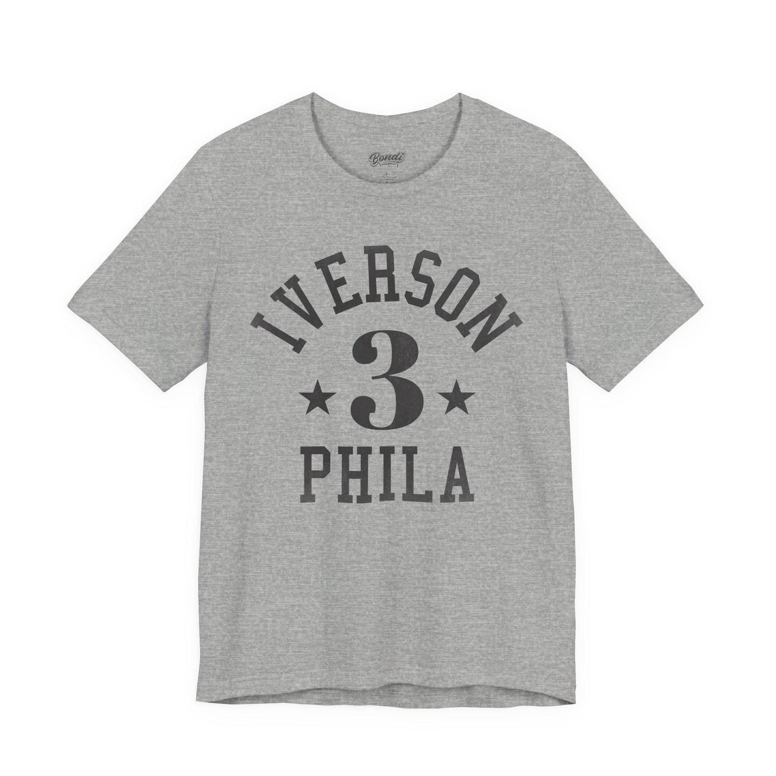 Iverson Vintage T-Shirt, Retro Basketball Graphic Tee, 90s Streetwear Shirt, Iverson 3 Philadelphia Vintage T-Shirt XL