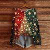 Women's Fashion Round Neck Long Sleeve Christmas Print Casual Pullover Sweater Top