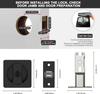 Pocket Door Hardware Bathroom Pocket Door Lock Matte Black Sliding Door Lock 1pc