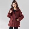 TERRE BLEUE Women's Plush Hooded Padded Jacket