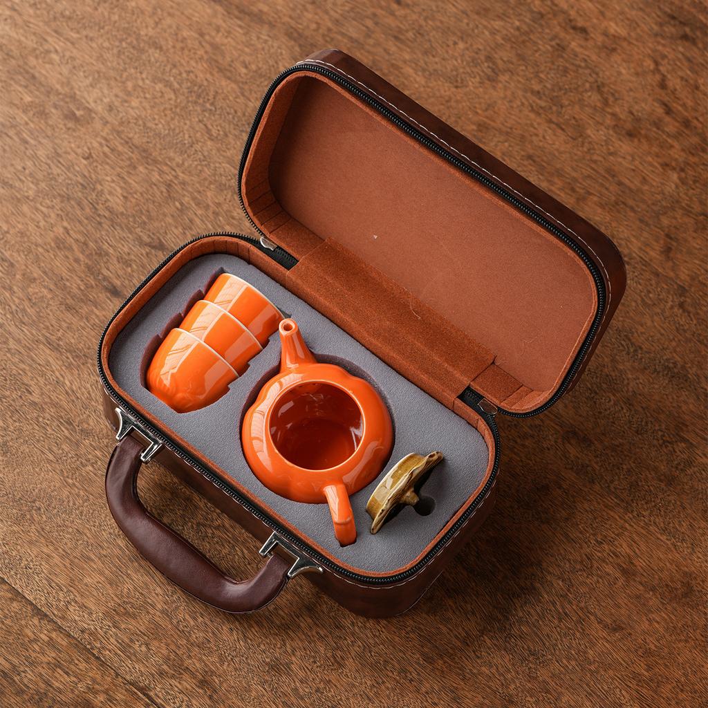 Good persimmon happens persimmon tea set creative wind teapot travel set wedding cute souvenir company