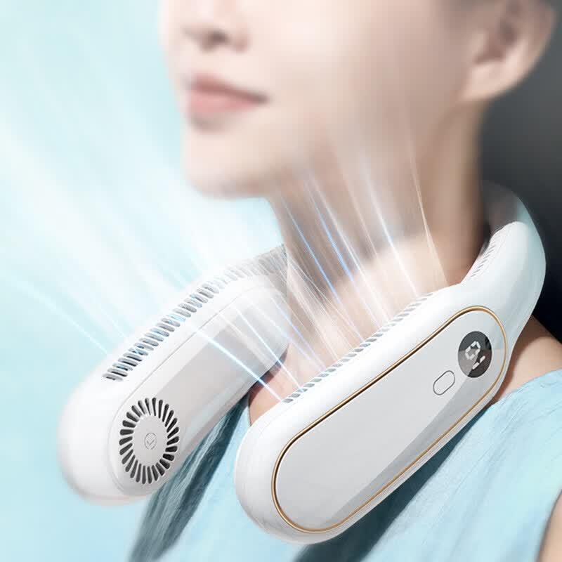 Portable USB Rechargeable Neck Fan