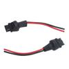 2Pcs Socket Wires Male Adapter Bulb Copper Wiring Harness for Headlight Fog Lamps 12V‑24V