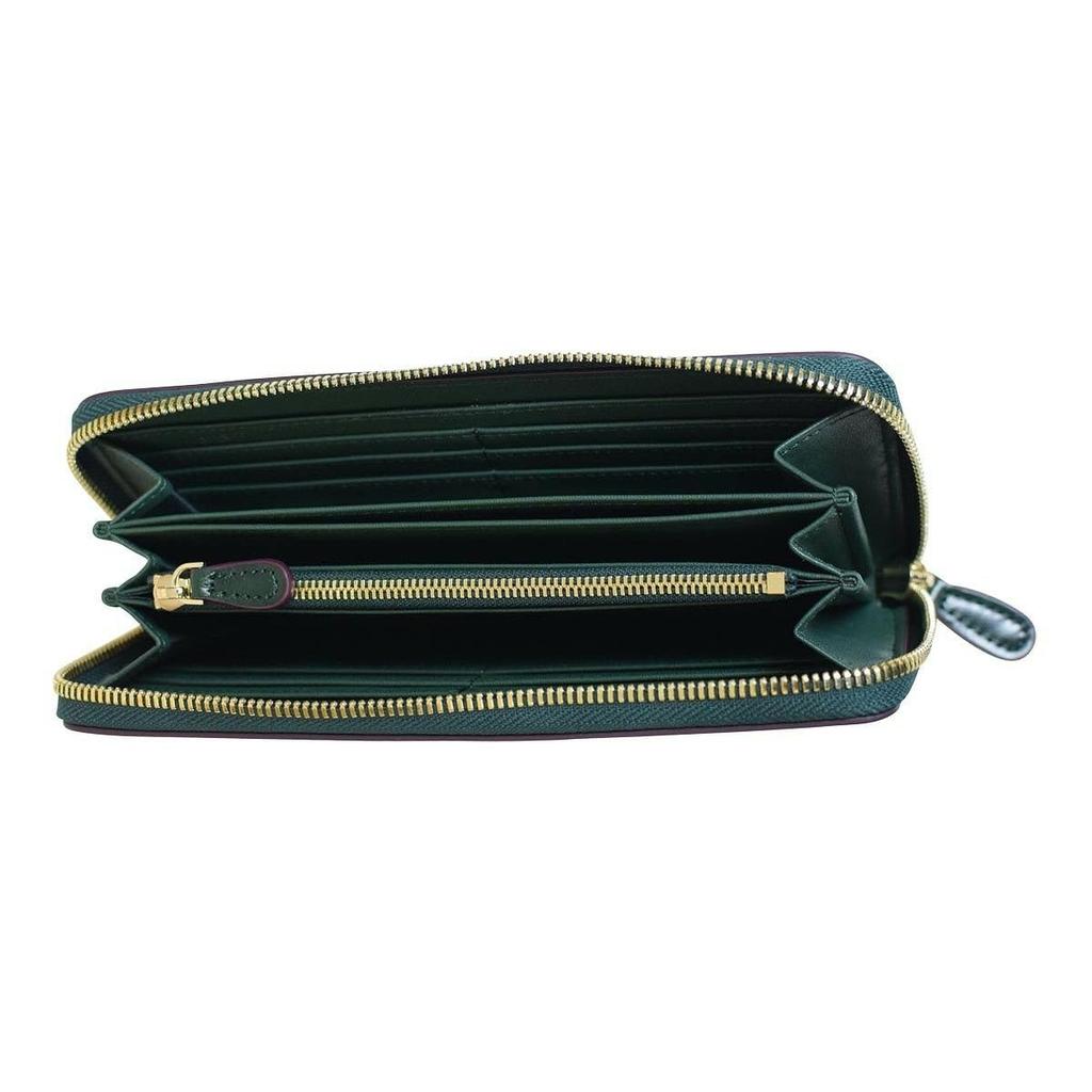 [Barcos] L-förmige lange Geldbörse, Laura [Green]