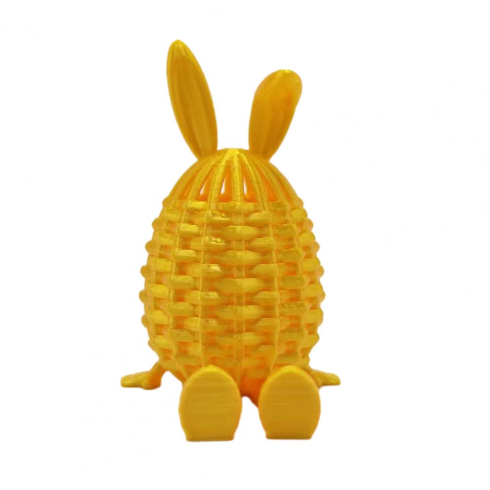 

Easter Egg Decorations 3d Printed Easter Eggs Flexible Articulated Bunny Decor Easter Basket Stuffers Party Supplies Easters Gif золотистий