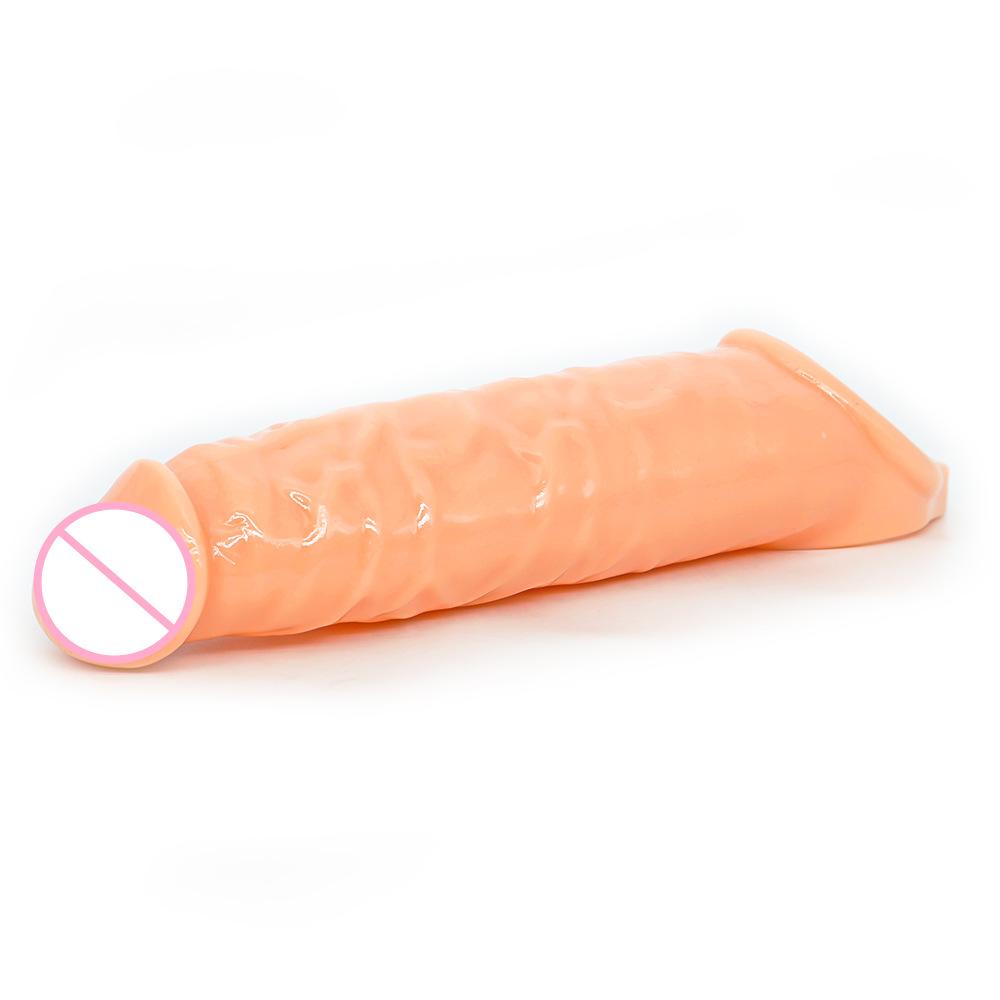 Men's Simulation Exotic Condom Thickened and Widened Condom Penis Delay Sleeve Couple Sex Adult Supplies