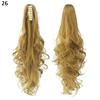 High Temperature Wire Wig European and American Big Wave Catching Ponytail Fashion Curly Hair Bundle