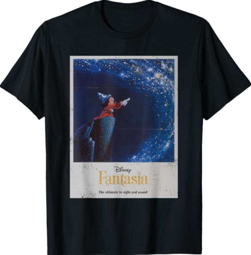 Disney Mickey Mouse Fantasia Retro Poster T-Shirt