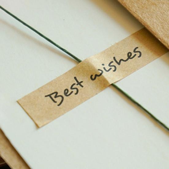 1 Set Birthday Card Eye-catching with Artificial Flower Kraft Paper Baby Bridal Shower Thank-You Card for Children