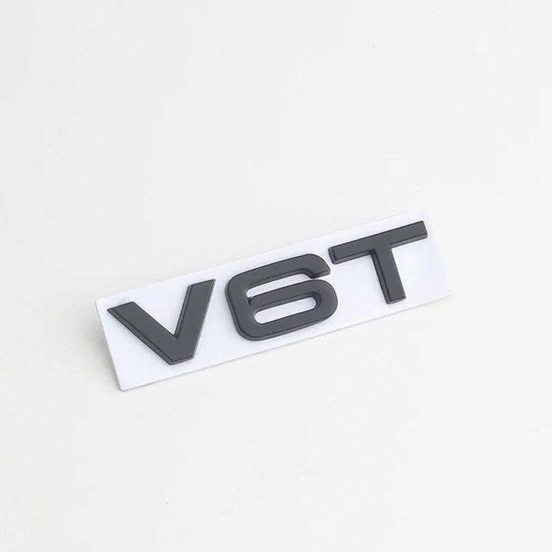 

3D Metal Car Fender Side Emblem V6T V8T Logo Badge Accessories V6T срібний
