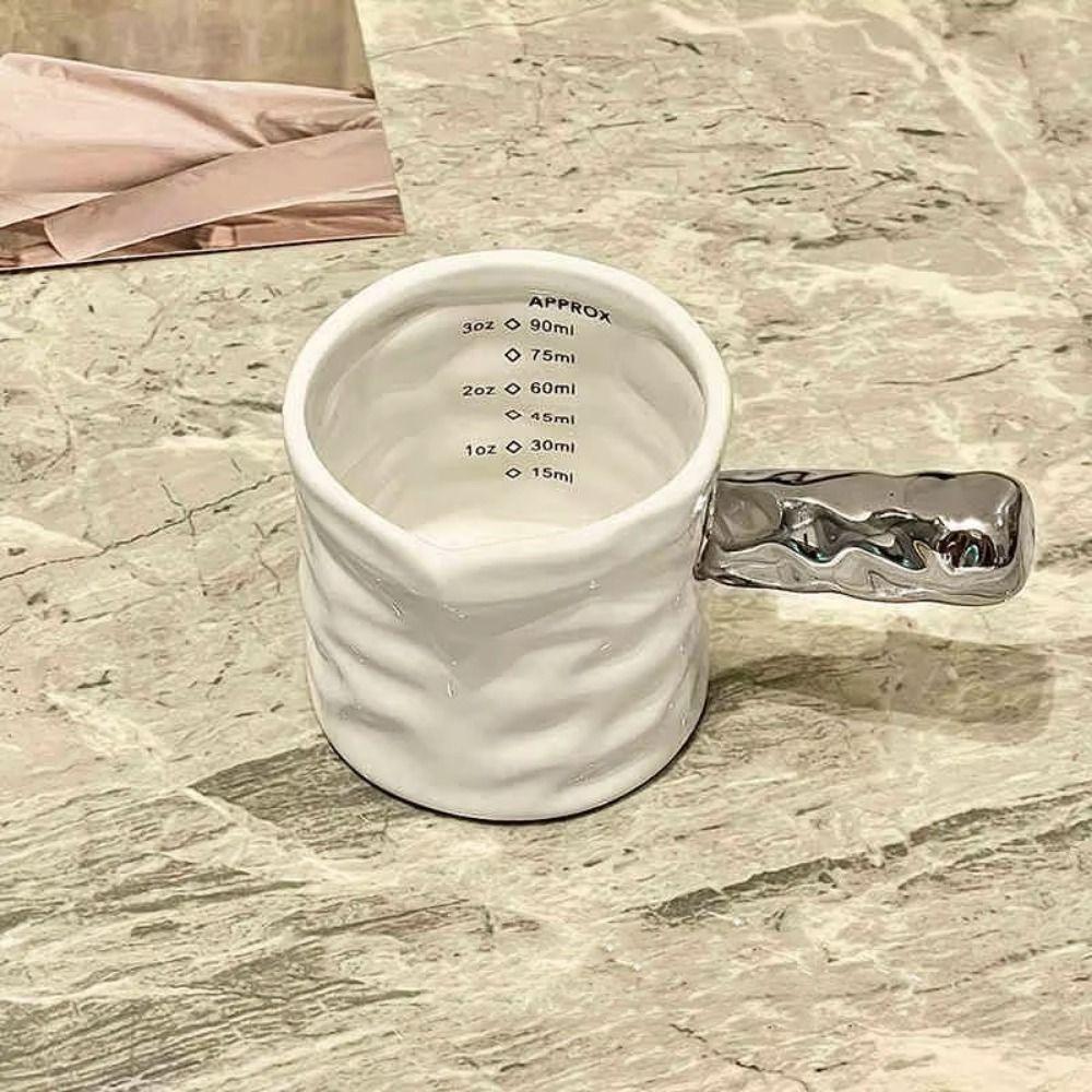 With Handle Ceramic Milk Jug Heat-resistant Coffee Extraction Cup Exquisite Small Milk Jar  Spice