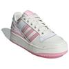 Adidas Originals Forum Bold Stripes Comfortable Versatile Low-Top Skate Shoes Women Sneakers White Pink ID0404