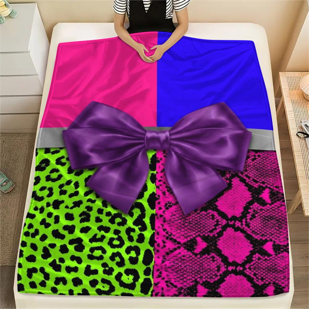 1Pc Butterfly Print Flannel Blanket, High quality Comfortable for All Seasons, Home Decor, Warmth and Comfort, Perfect for Christmas Gifts W111
