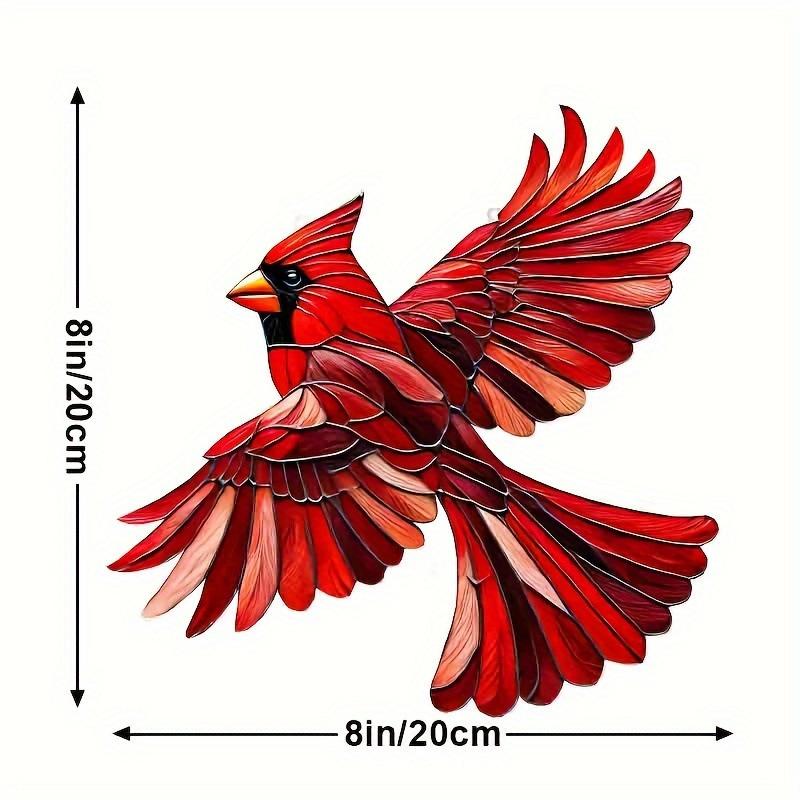 

Hummingbird Stained Suncatcher Wall Acrylic Panel Window Home Room Decor Colorful Bird Plaque Hanging Pendant Garden Ornament 20x20x0.2cm