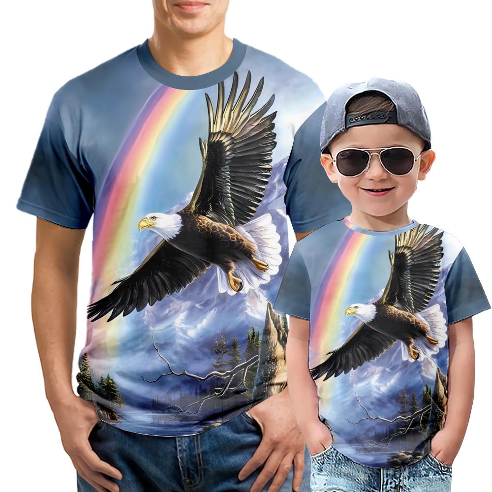 Cool Eagle Men Shirts Regular Men Dad Apparel