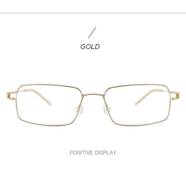 

Men Titanium Alloy Reading Glasses Anti Blue Light Business Frame for Hyperopia Presbyopia Prescription 1