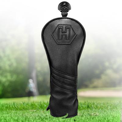 Sada potahů na golfové hlavy Jednotlivá sada potahů na golfové dřeva pro fairway a utility Černá 3dílná (1FUT) / Driver, Dřevo, Hole, (H (Singl))