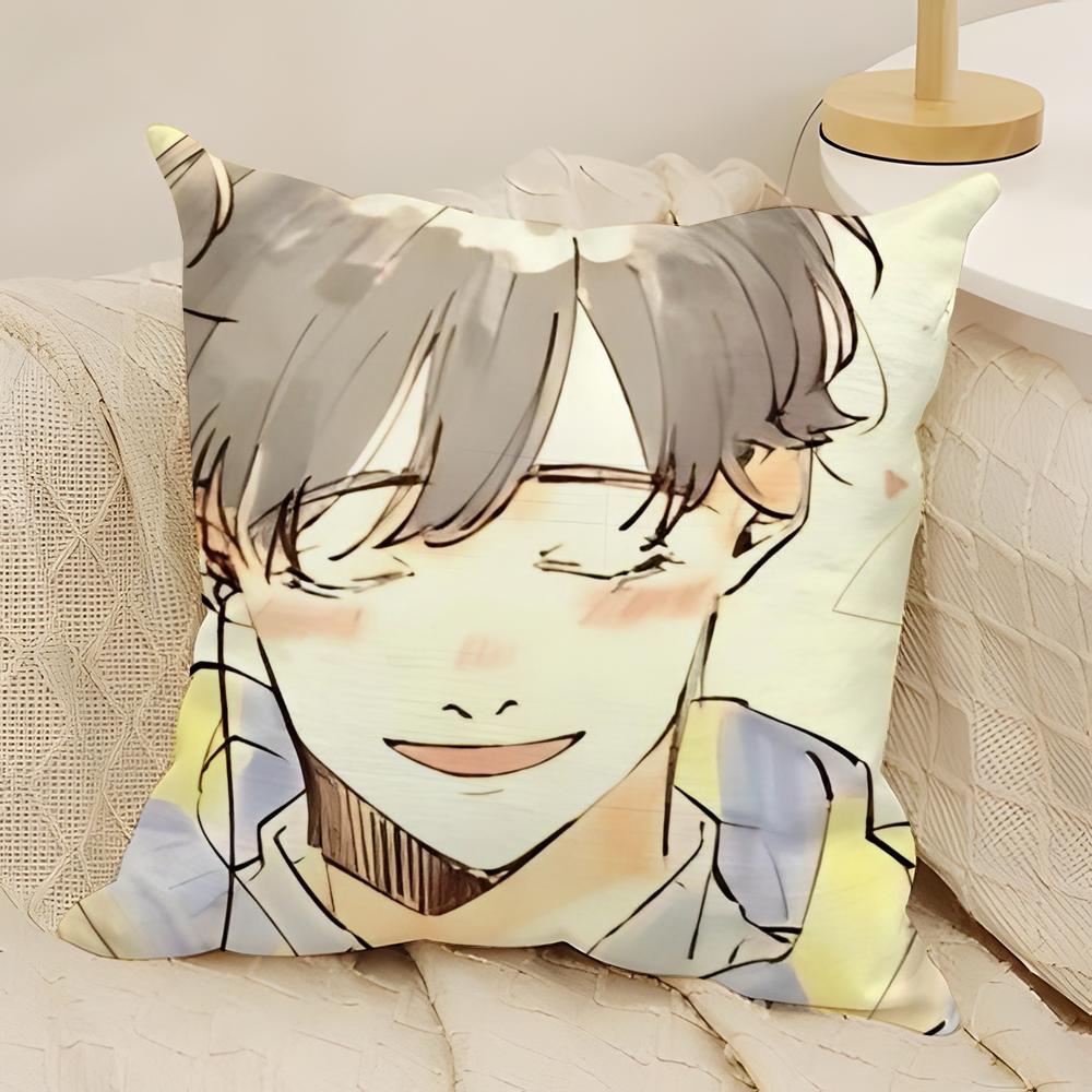 Anime Love Banana Fish Pillow Case Natural Linen Double-Sided Printing Sofa Home Decor Cushion Cover