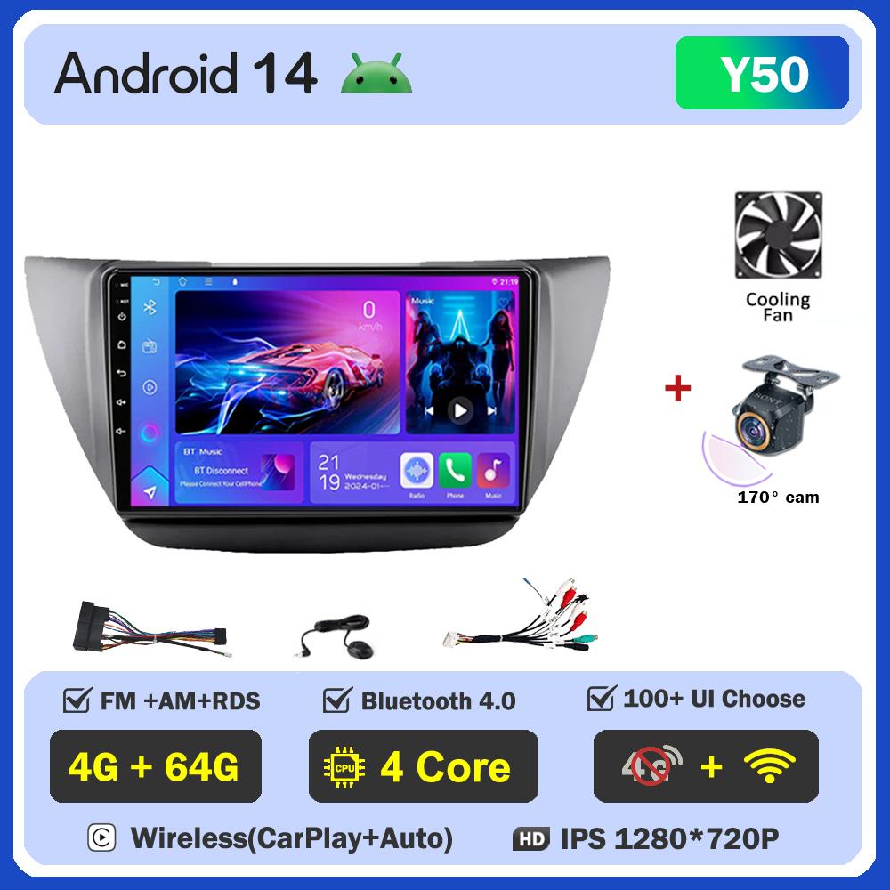 Android 14 Radio For Mitsubishi Lancer 9 Cs 2000 -2010 Car Multimedia Video Player GPS Navigation  Intelligent Car Systems Wifi