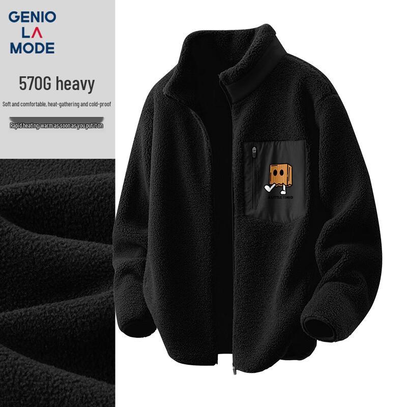 

GENIOLAMODE Men s Heavyweight Fleece Jacket 3XL