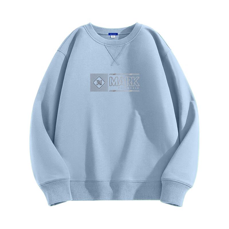 Mark Fairwhale Men's American Style Graphic Crewneck Pullover Sweatshirt