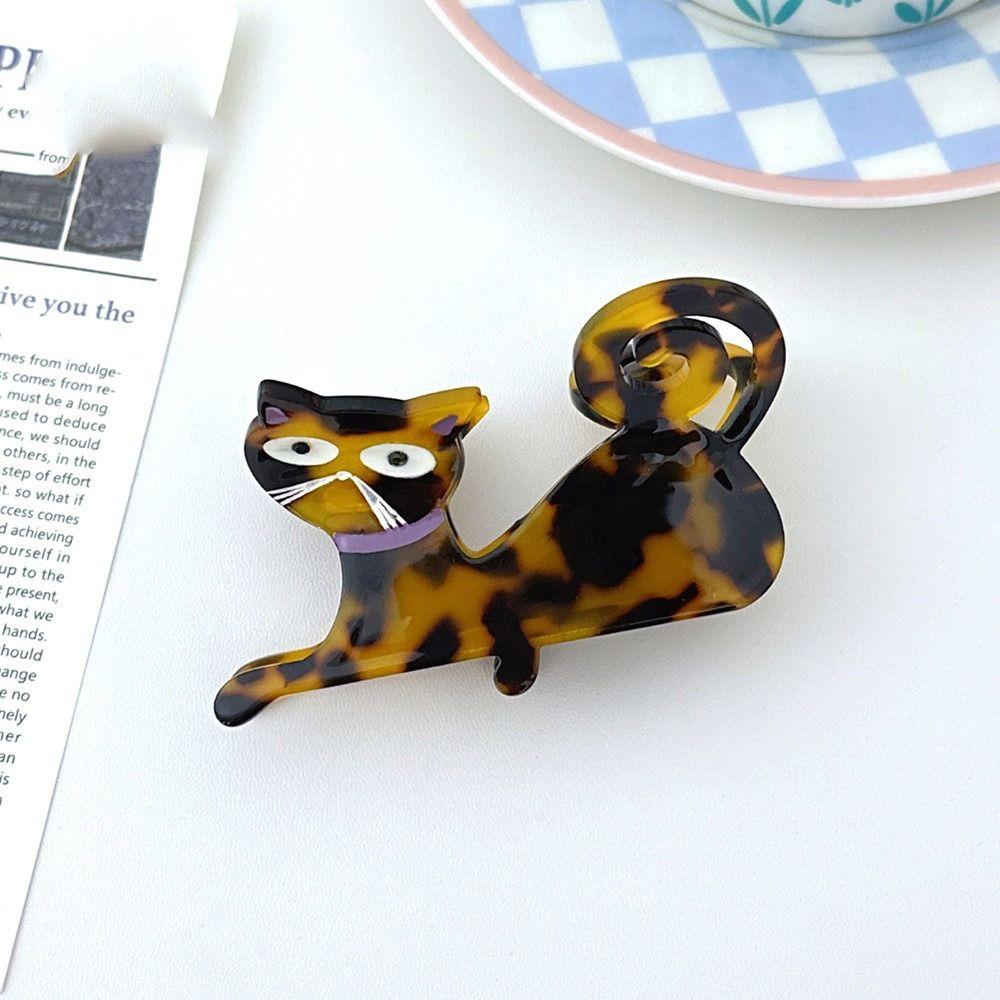 Pet Animal Hair Clip Acetic Acid Shark Clip Fashion Acetate Cat Hair Claw  Daily