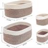 Large Cotton Rope Woven Storage Basket for Toys, Clothes, and Sundries