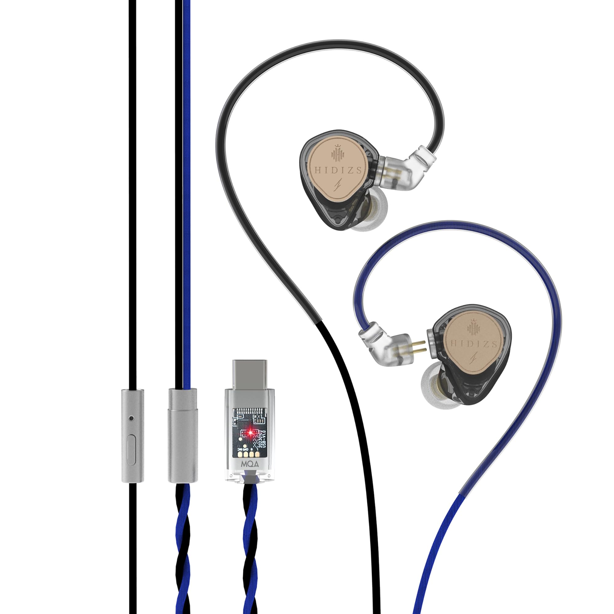 

HIDIZS ST2 Nebula with ESS ES9218AC Pro Chip Dual Magnetic Circuit Dynamic with Microphone In-Ear Monitors, Wired, Type-C, Microphone, DAC, чорний