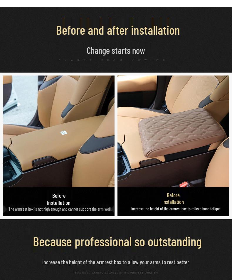 Univerzální loketní podložka do auta z paměťové pěny