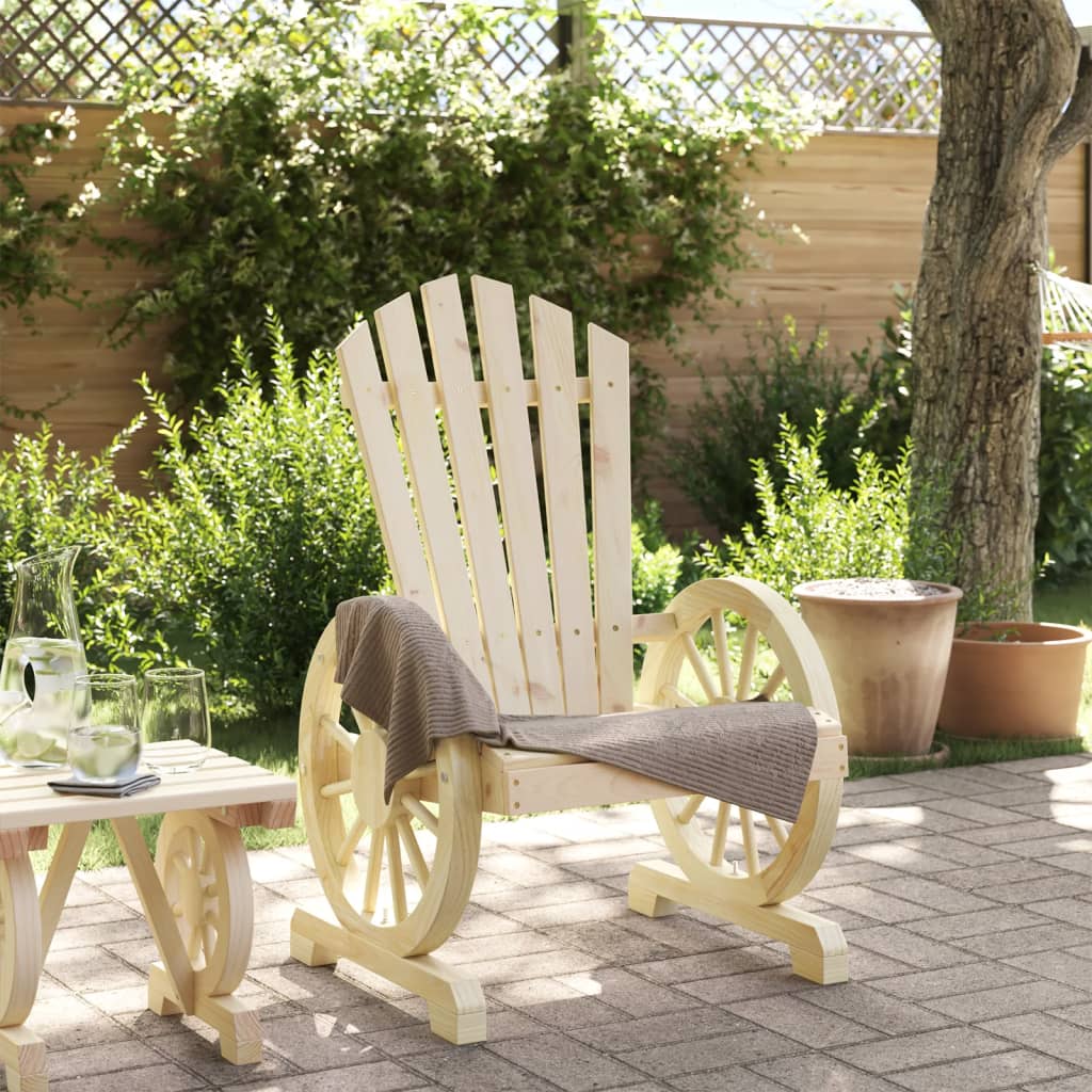 Vidaxl Adirondack Garden Chair, Solid Fir Wood