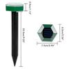 4Pcs Solar Mole Repellent Ultrasonic Outdoor Waterproof Sonic Deterrent Mole Stopper Rodent Gopher Chaser for Lawn Garden Yard Home