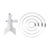Adjustable Stainless Steel Hose Clamp Hoop Pipe Poles Mount Bracket Worm Gear