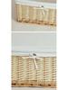 Woven Bamboo Fabric Storage Basket for Snacks and Sundries
