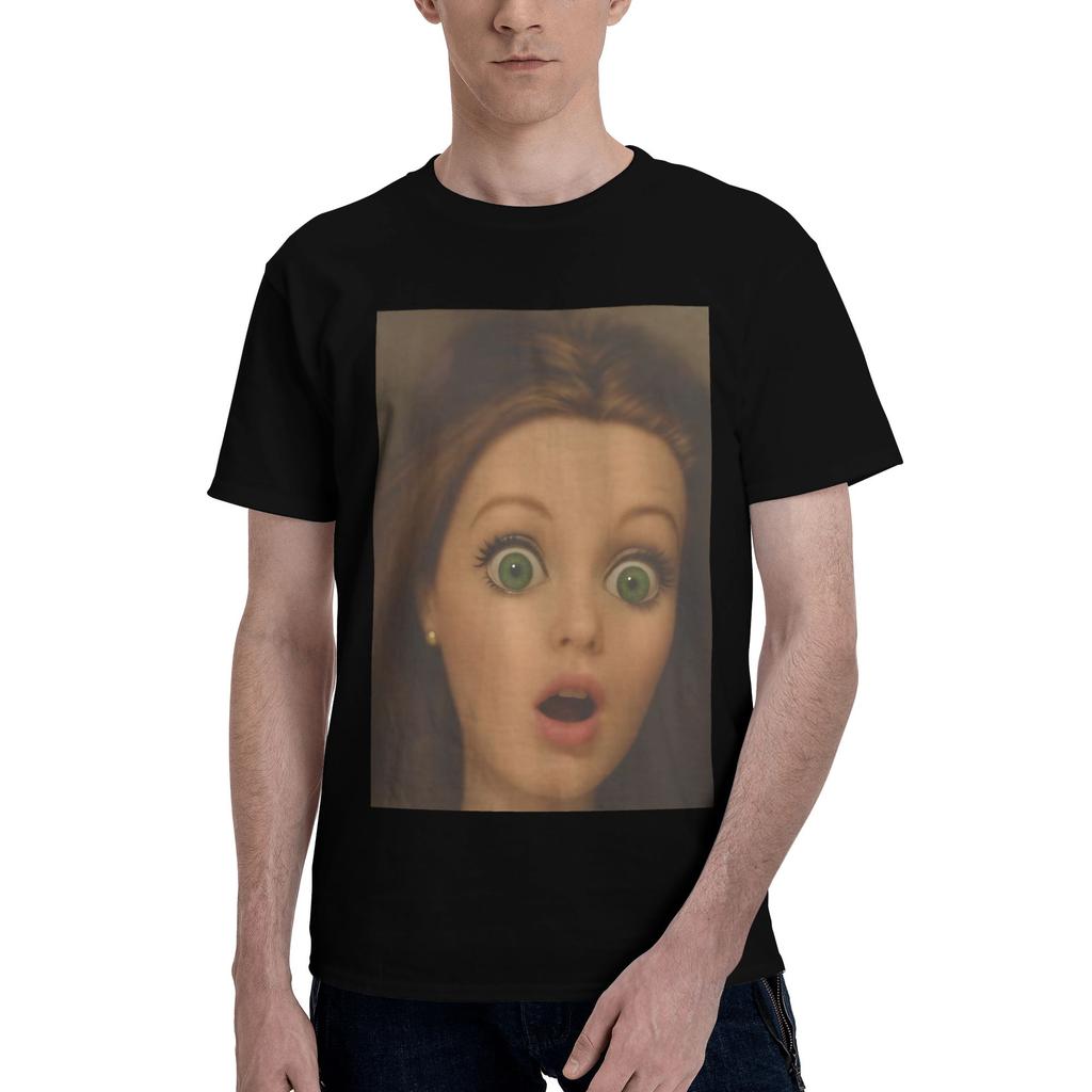 Men Women's T-Shirt Funny Disgusting Doll Face Meme Vintage 100% Cotton Tees Short Sleeve  T Shirt Round Neck Tops New Arrival