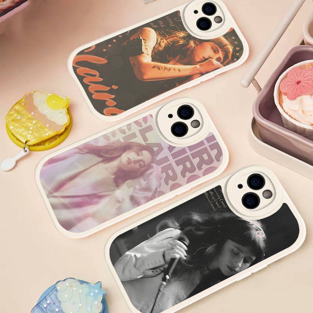 Singer C-Clairo Leder Handyhülle Für Iphone 16 15 14 Plus 13 12 11 Pro Max Hülle