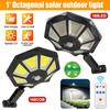 168LED Solar Light with Motion Sensor Outdoor Street Lights 8 Light Powered Outdoor Light Motion Sensor for Yard Street Lamp