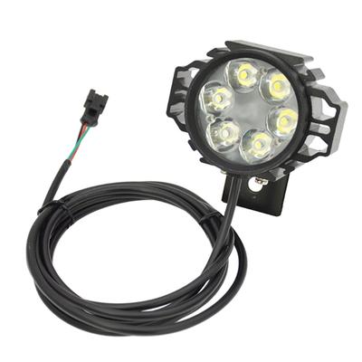 Electric Scooter Front Light Lamp Universal Electric Bike Horn Headlight 36V-48V Waterproof Head Lamp for Night Cycling