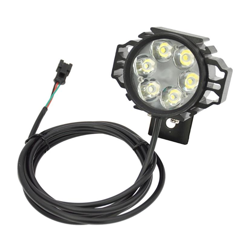 

Electric Scooter Front Light Lamp Universal Electric Bike Horn Headlight 36V-48V Waterproof Head Lamp for Night Cycling 1