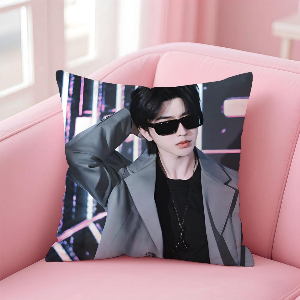 singer trendy CCai Xukun Cushion Cover Pillow Case Soft Skin Friendly Fabric  Concealed Zipper