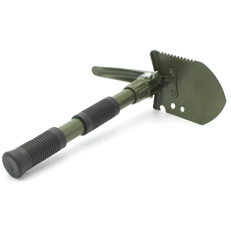 

Outdoor Multi-function Engineer Life Saving Shovel Thickened Double Handle Shovel Camping Folding Shovel