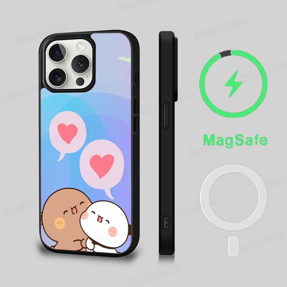 Custodia per telefono bubu dudu Custodia di ricarica wireless magnetica Magesafe Per iPhone 16 11 12 13 14 15 Pro Max Plus Mini