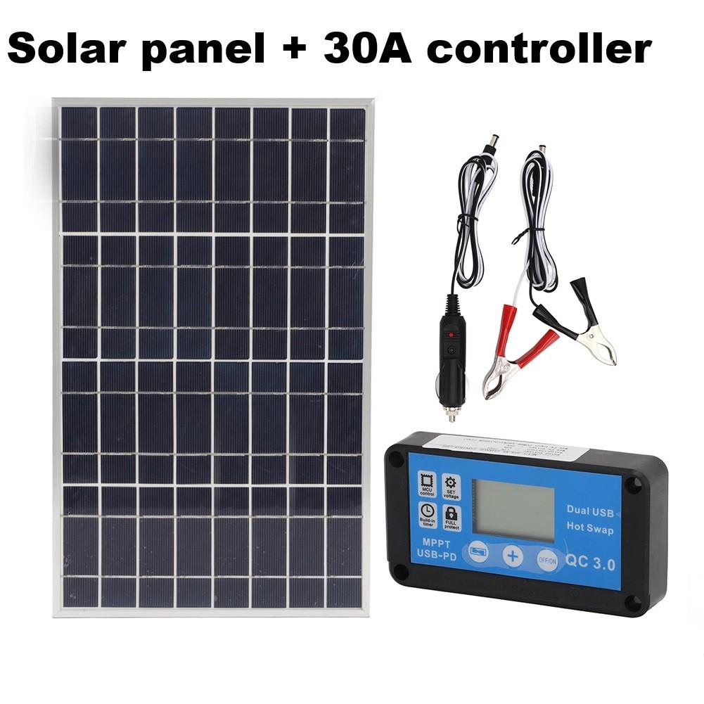 Battery Voltage 18V Framed Solar Panel Waterproof Controller