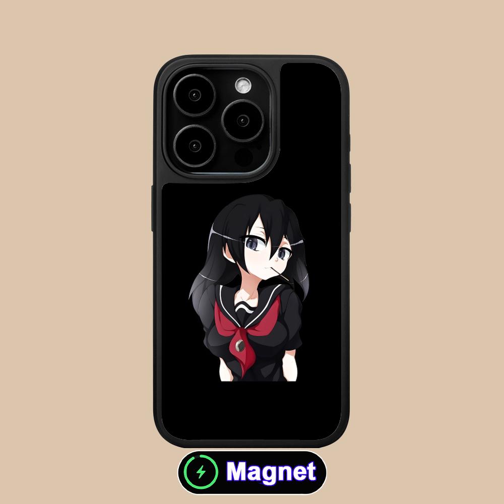Akame Kurome Matte Surface Magsafe Mobile Phone Case for iPhone 17 16 15 14 13 12 11 Air Pro Max Plus Colorful Cover