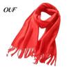 Cashmere Feel Warm Neck Scarf Classic Plaid for Women, Soft Cashmere-like Winter Shawl British Style Tartan with Tassels, Large Wrap Coats Sweaters