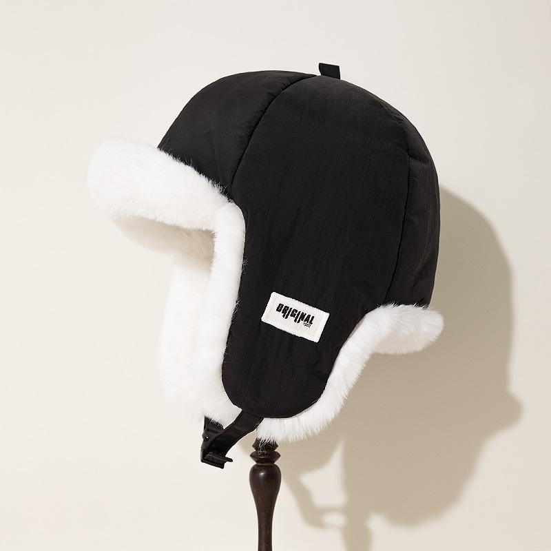 Thunderbolt Hat Men and Women Winter Padded Thickened Ear Protection Cap Cycling Outdoor Ski Ins Warm Cold Cotton Cap
