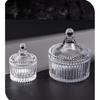 Clear Glass Yurt Candy and Candle Jar with Lid - Ideal for Weddings and Storage