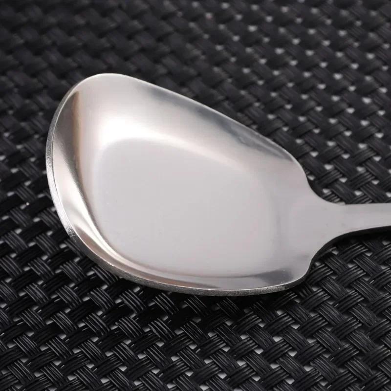 Home Public Spoon Restaurant Large Stainless Steel Distributing Spoon Buffet Serving Spoon Multipurpose Kitchen Cooking Utensils
